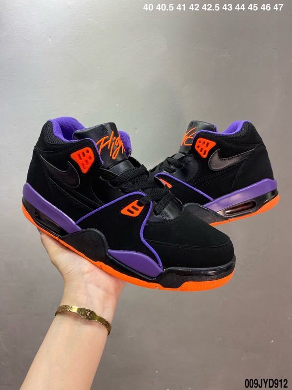 Nike Air Flight 89 Raptors Black Purple Orange Sneakers