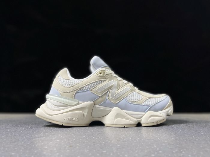 New Balance 9060 JDS Sneakers in Cream and Pale Blue