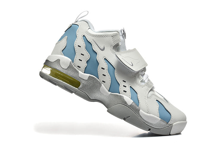 Nike Air More Uptempo Sneakers in White and Blue