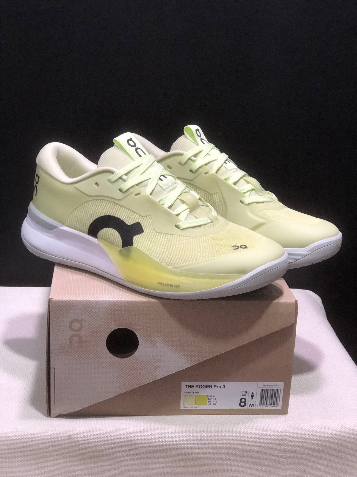 On THE ROGER Pro 3 Tennis Shoes in Lime