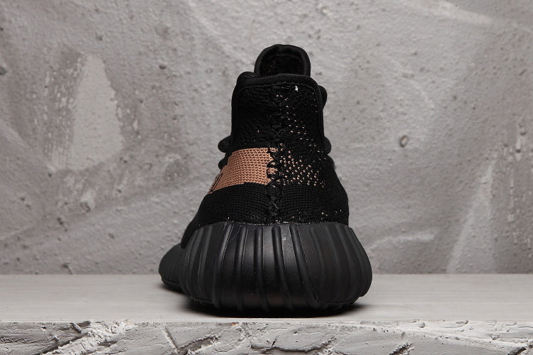 Yeezy Boost 350 V2 Black and Tan Sneakers