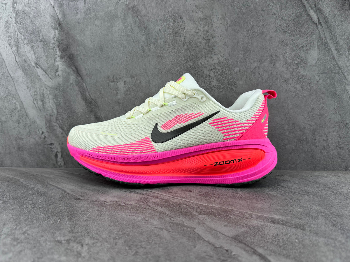 Nike ZoomX Running Shoes in White and Pink