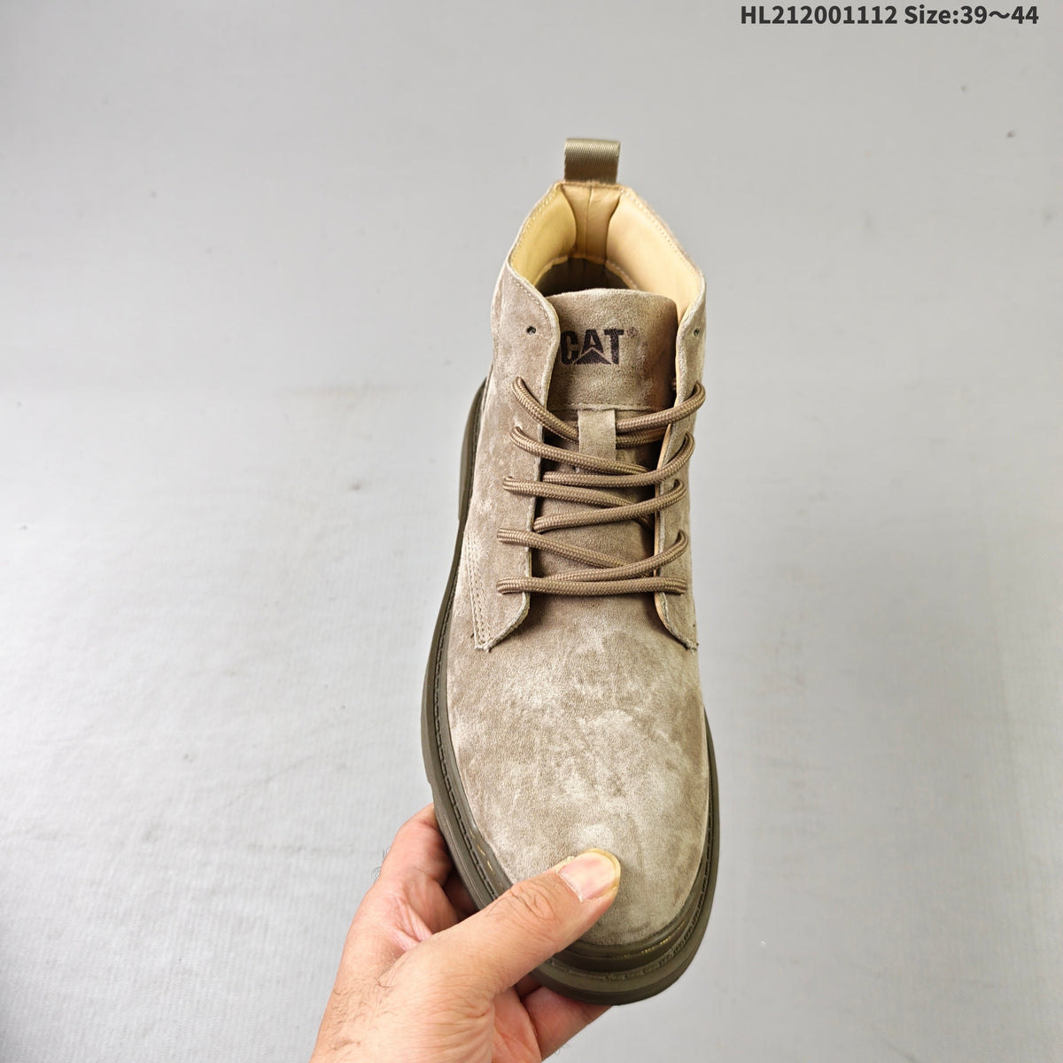 CAT Footwear Beige Lace-Up Chukka Boots