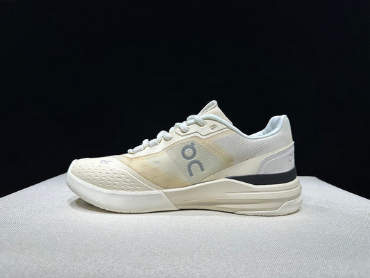 On The Roger Advantage Pro Sneakers in Cream and Black