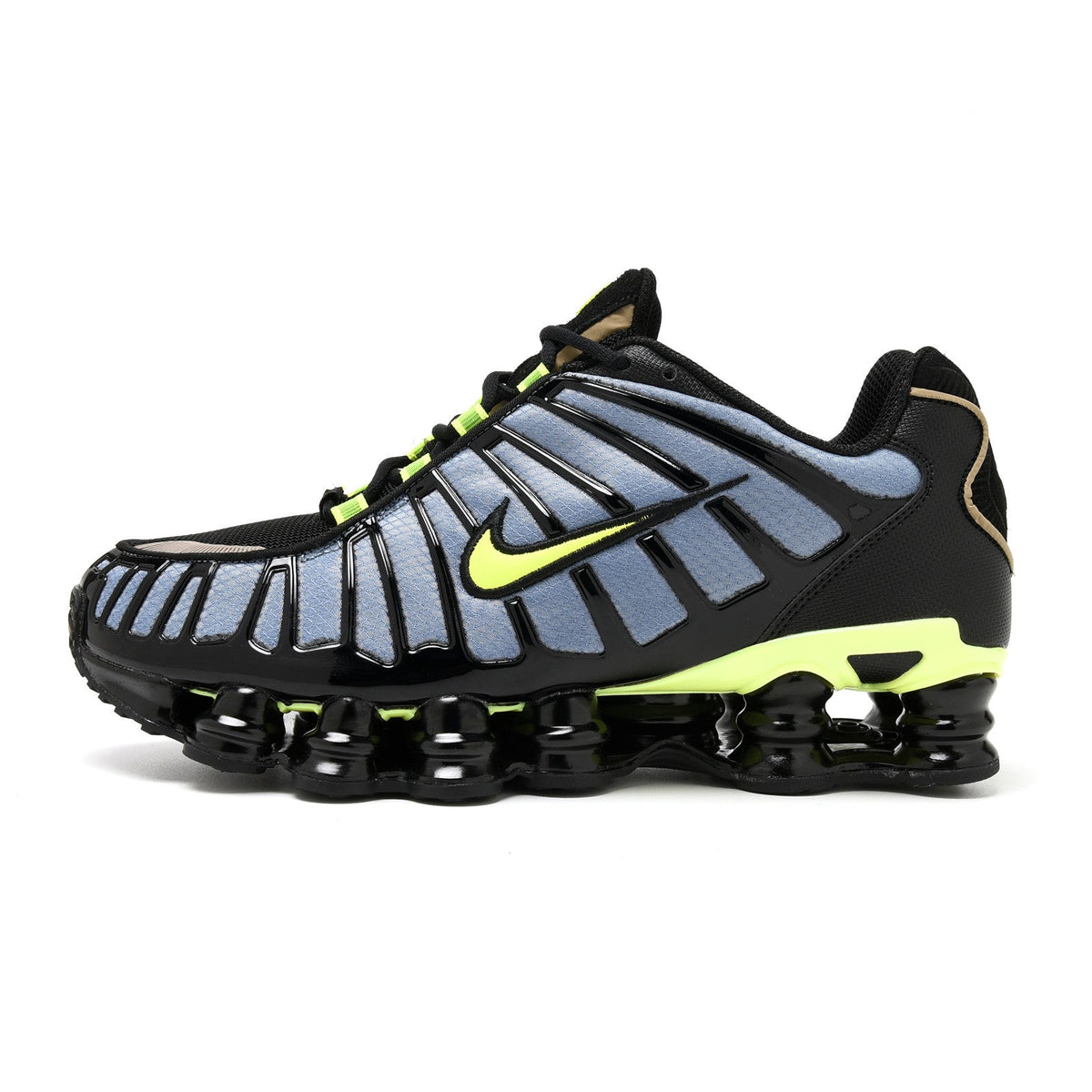 Nike Shox TL Black and Volt Sneakers