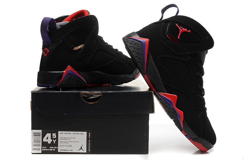 Jordan Air Jordan 7 Retro GS Sneakers, Black and Gold
