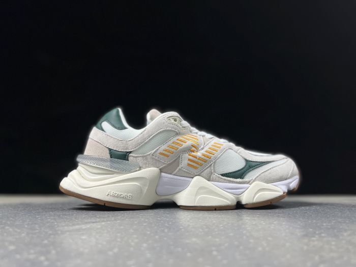 New Balance U9060AGG Sneakers in White, Green and Yellow