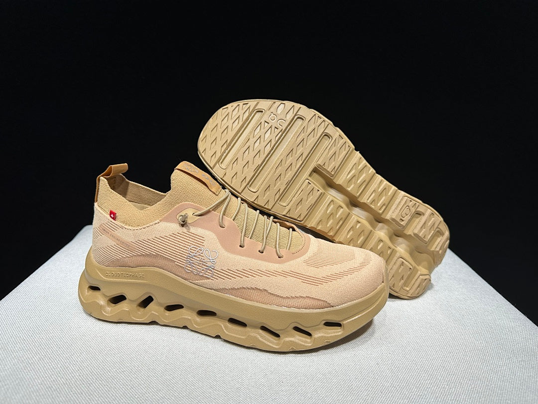 On x Loewe Cloudtilt Sneakers in Brown