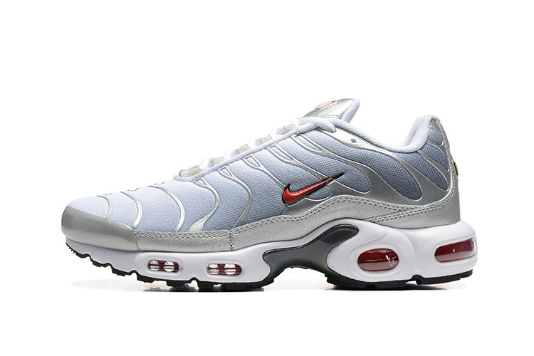 Nike Air Max Plus Sneakers White Silver Red