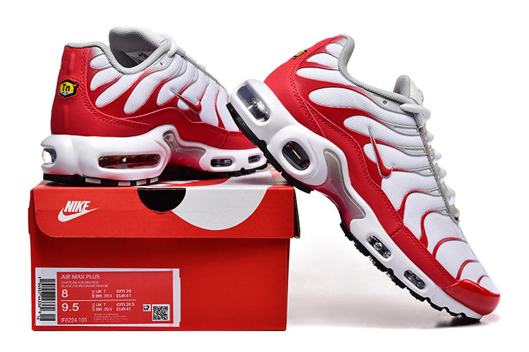 Nike Air Max Plus White and Red Sneakers F6224-101
