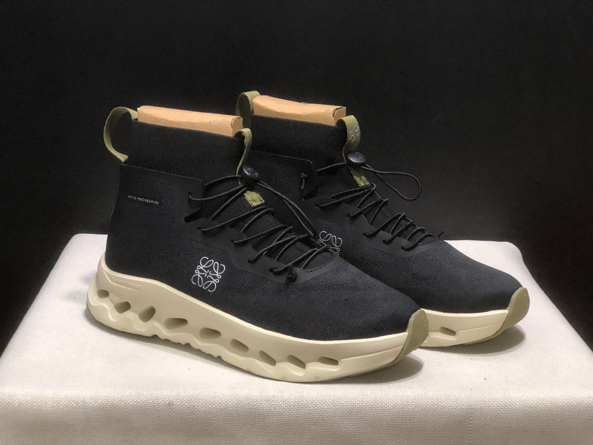 On Cloudtilt Hi LOEWE High-Top Sneakers Black Oatmeal Olive