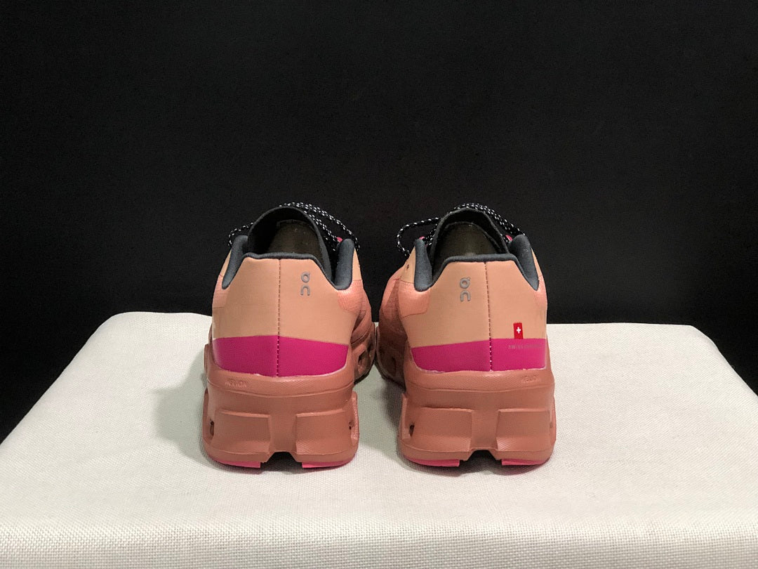 On Cloudmonster Pink Running Sneakers