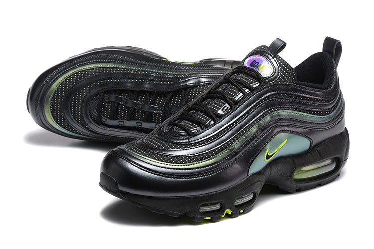 Nike Air Max 97 Black and Green Sneakers