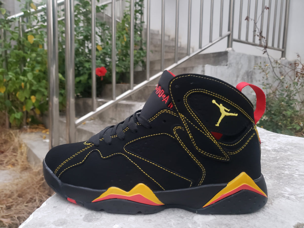 Air Jordan 7 High-Top Sneakers in Black or White