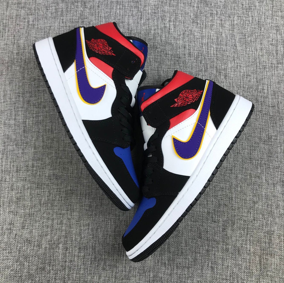 Air Jordan 1 Mid What The Multicolor Sneakers 852542-005