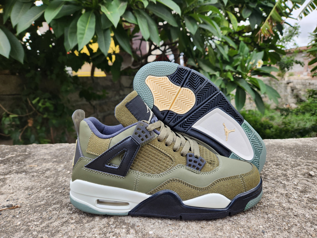 Jordan Air Jordan 4 Retro Olive Canvas Sneakers