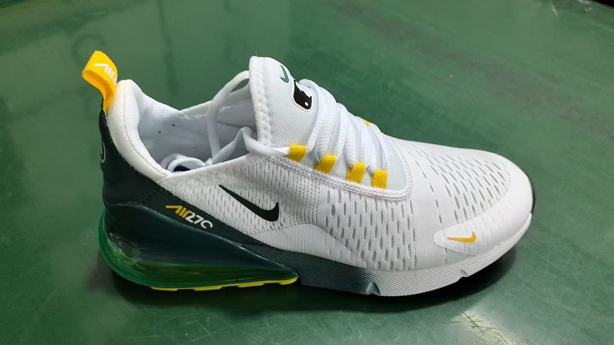 Nike Air Max 270 White Green Yellow Sneakers