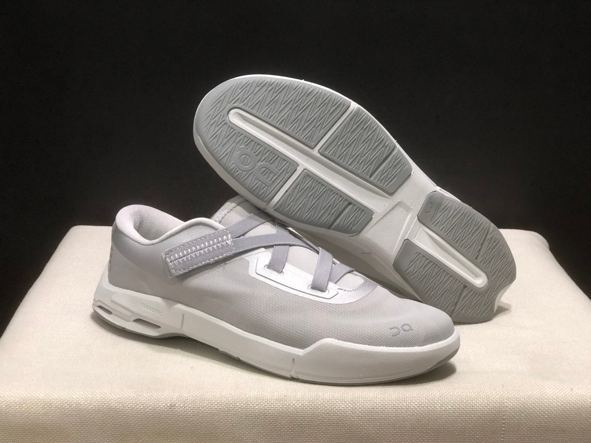 On Cloudnova Moon Sneakers in White and Gray