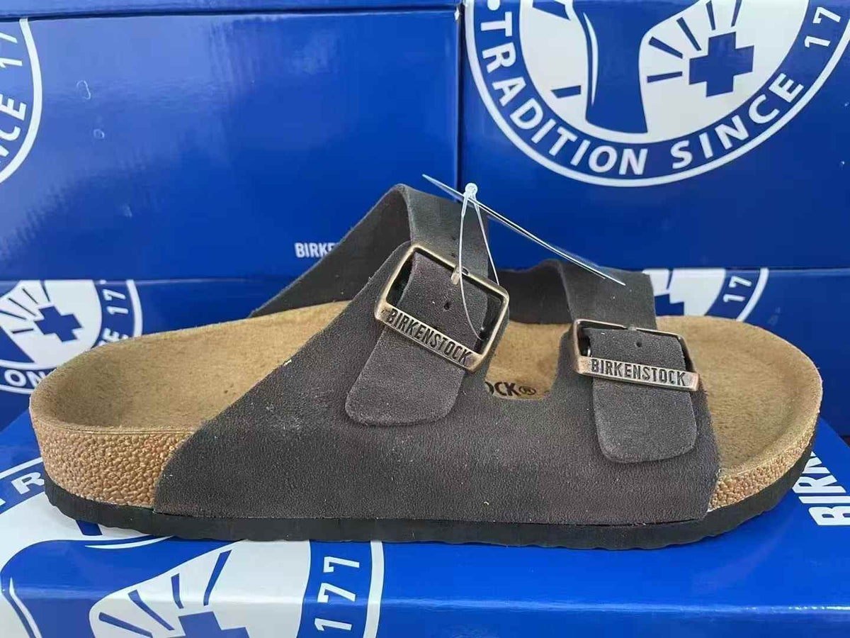 Birkenstock Arizona Suede Two-Strap Sandals