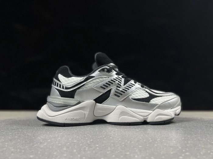 New Balance 9060SP Sneakers in Silver, White and Black