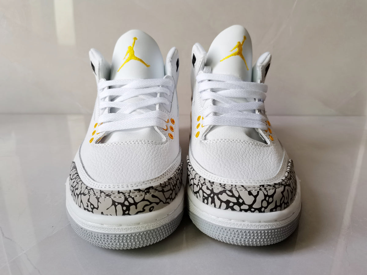 Jordan Air Jordan 3 Retro White Yellow Sneakers