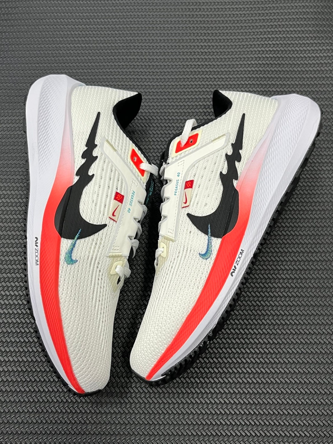 Nike Air Zoom Pegasus 40 White Multicolor Running Shoes FZ5055-101