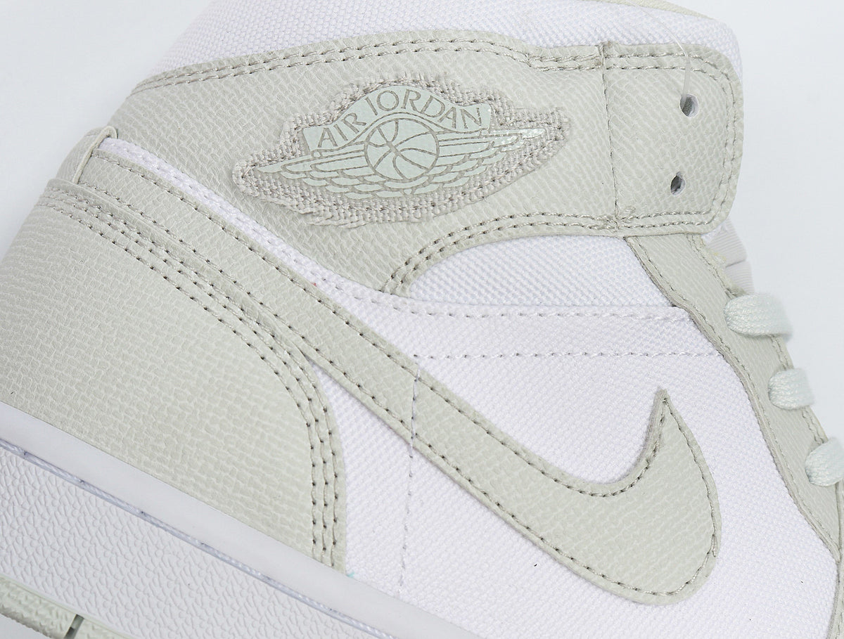 Nike Air Jordan 1 Mid Sneakers White Grey CV5280-103