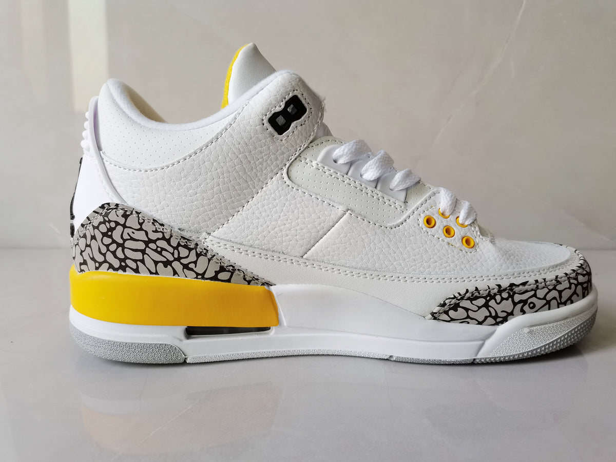 Jordan Air Jordan 3 Retro White Yellow Sneakers
