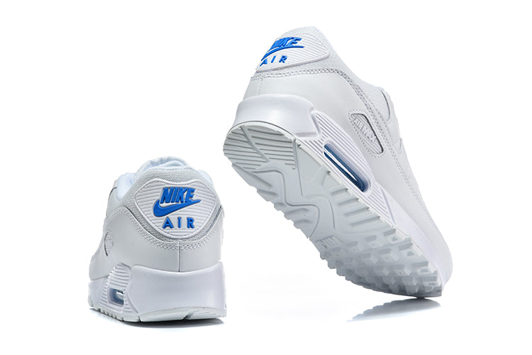 Nike Air Max 90 Sneakers in White and Blue