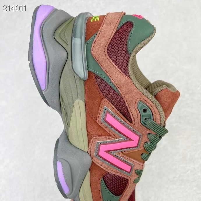 New Balance 9060 U9060BUR Burgundy Green Sneakers