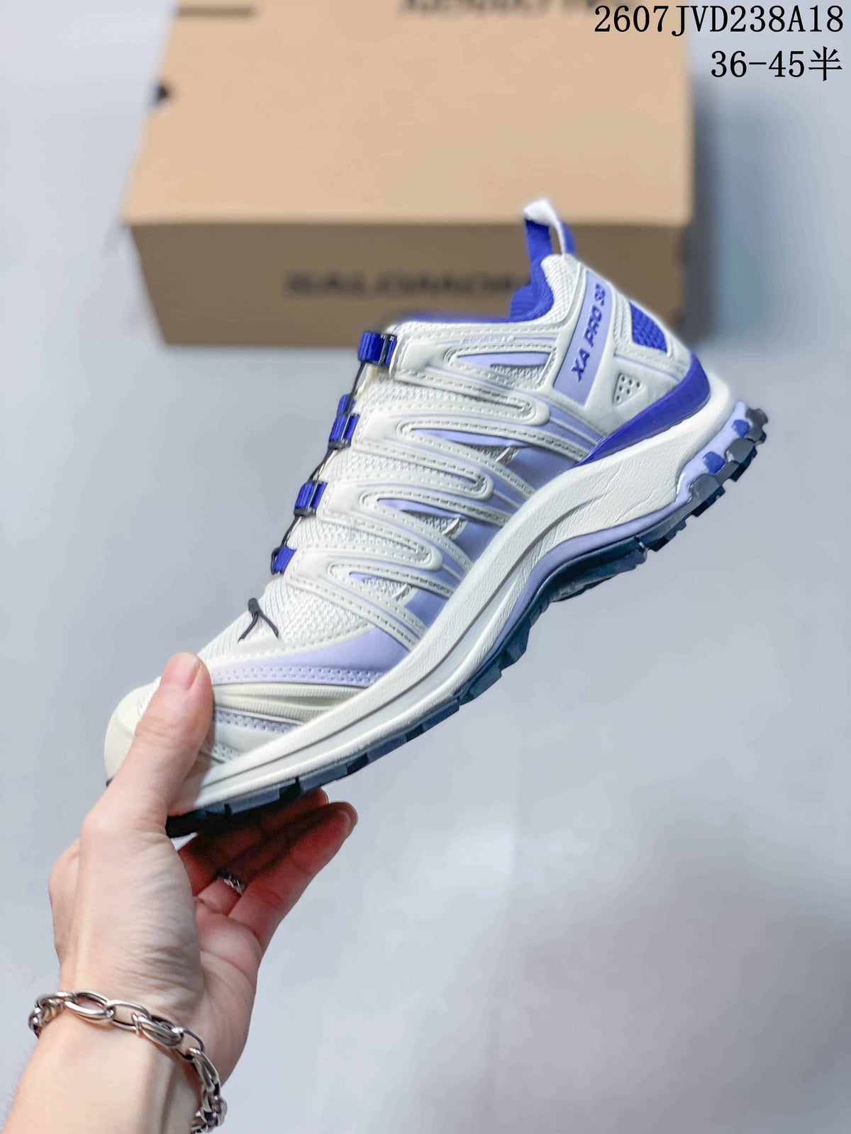 Salomon XA Pro 3D V9 GTX Hiking Shoes White Blue