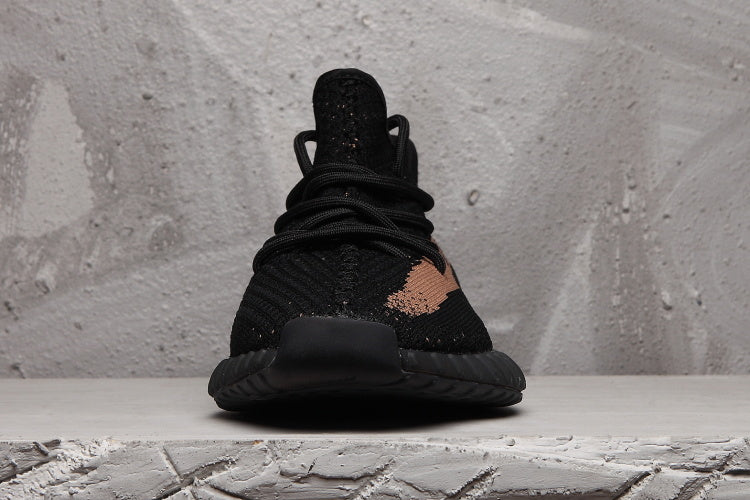 Yeezy Boost 350 V2 Black and Tan Sneakers