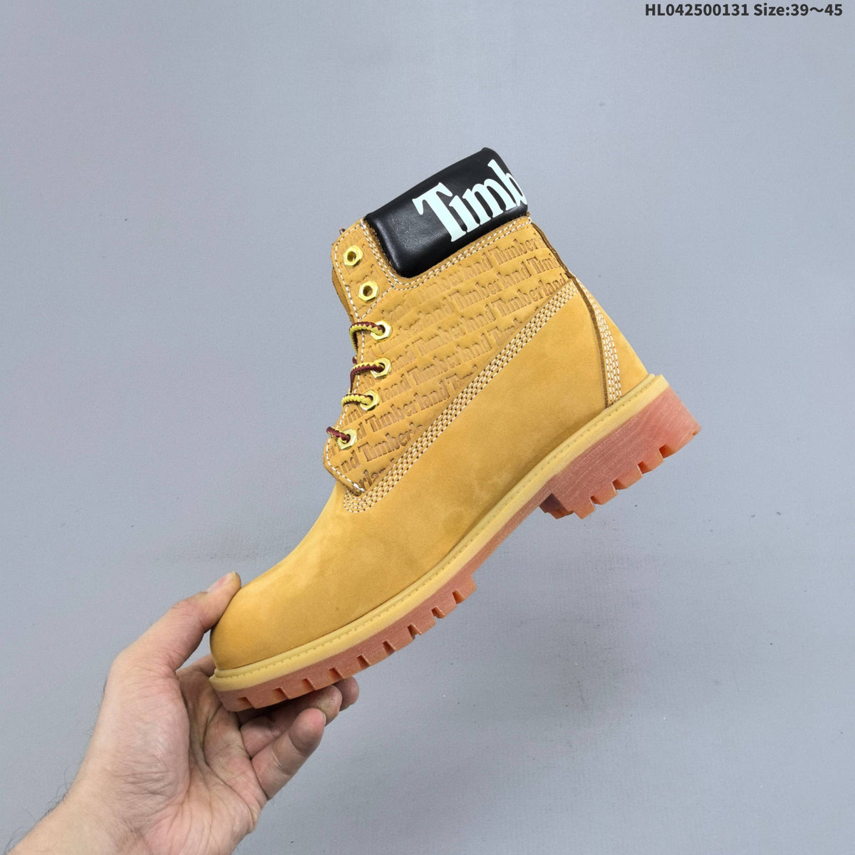 Timberland Yellow Lace-Up Ankle Boots