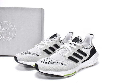 adidas UltraBoost 22 GX5573 White Black Zebra Running Shoes