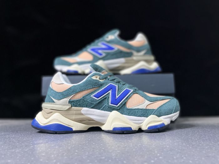 New Balance 9060 U9060GEC Teal and Peach Sneakers