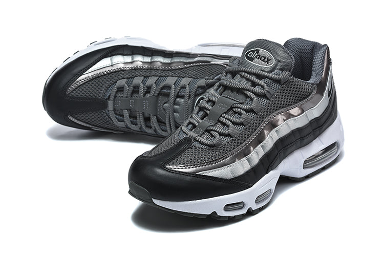 Nike Air Max 95 TT Black and Metallic Silver Sneakers