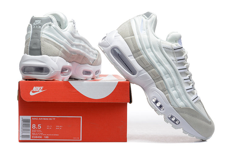 Nike Air Max 95 TT Sneakers in White and Light Grey