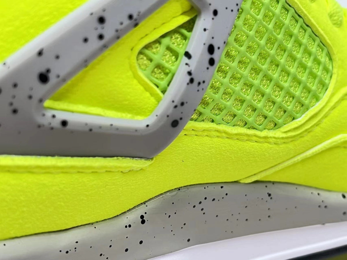 Air Jordan 4 Fluorescent Green Sneakers