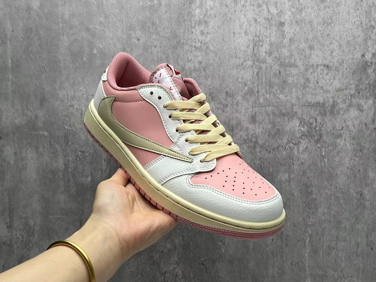 Nike Air Jordan 1 Low Travis Scott Pink Sneakers