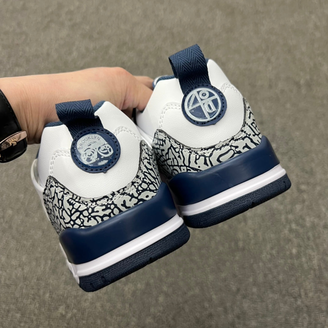 Jordan Spizike Low White and Navy Sneakers FQ1759-104
