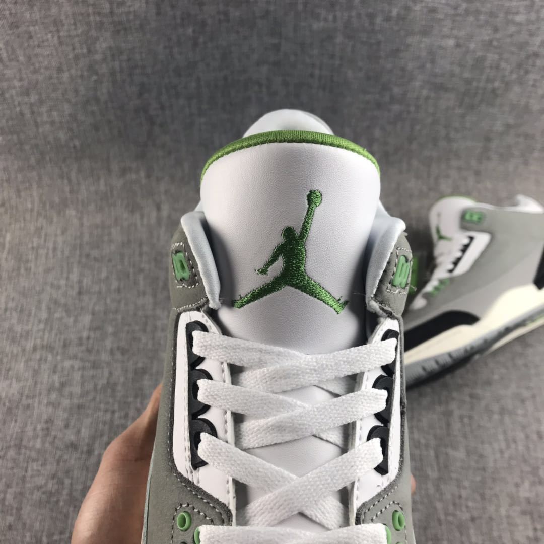 Jordan Air Jordan 3 Grey Green Sneakers 136064-006
