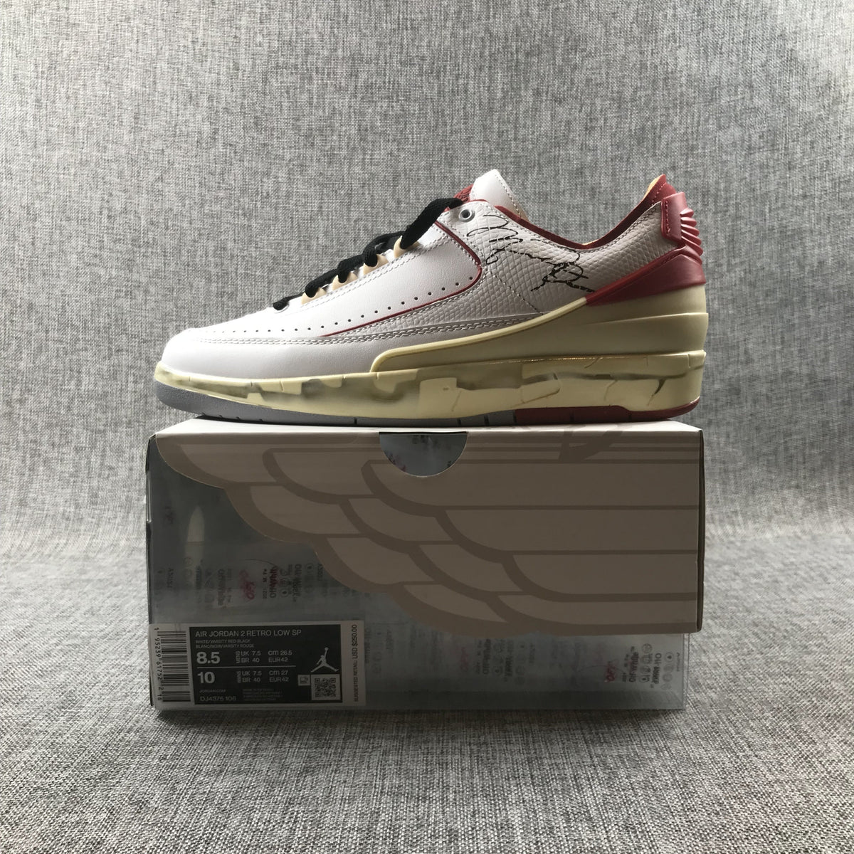 Air Jordan 2 Retro Low SP Off-White White Red DJ4375-004