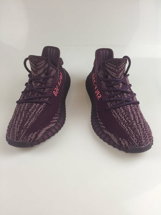 Yeezy 350 V2 Knit Sneakers in Black and Beige