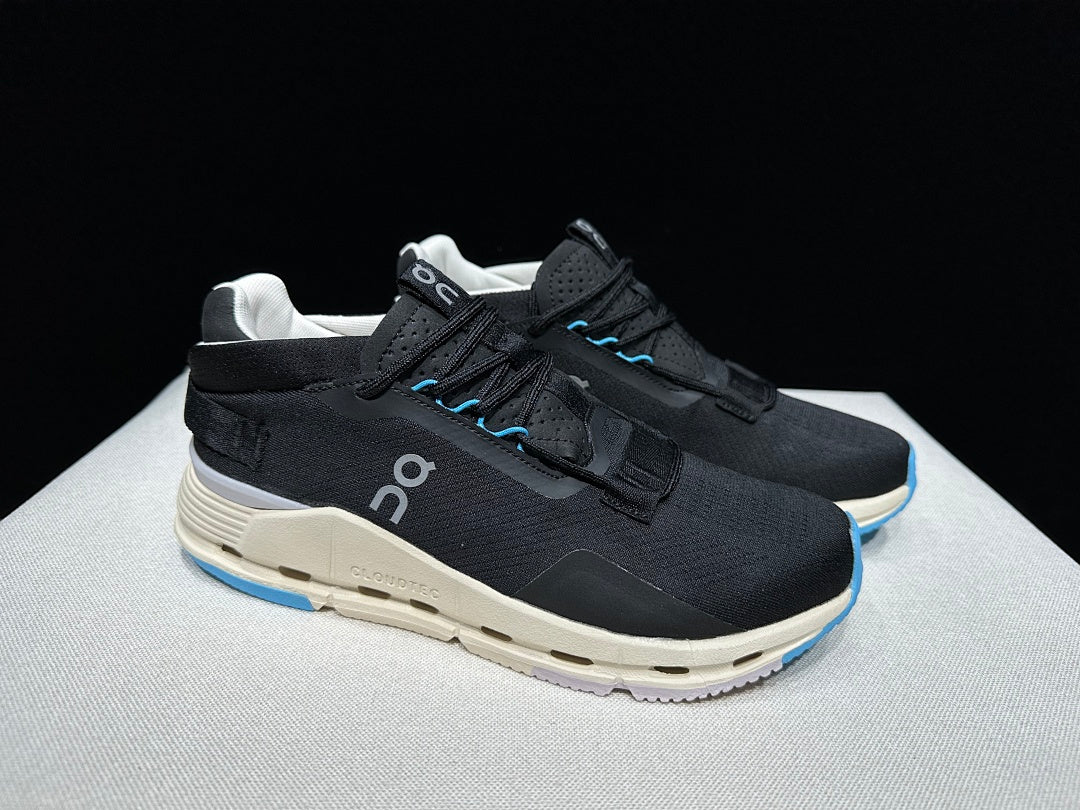 On Cloudnova 2 Black Blue Sneakers