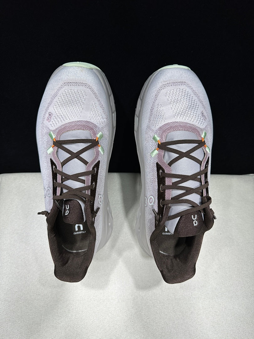 On Cloudtilt Sneakers in Blush Pink and Pearl White