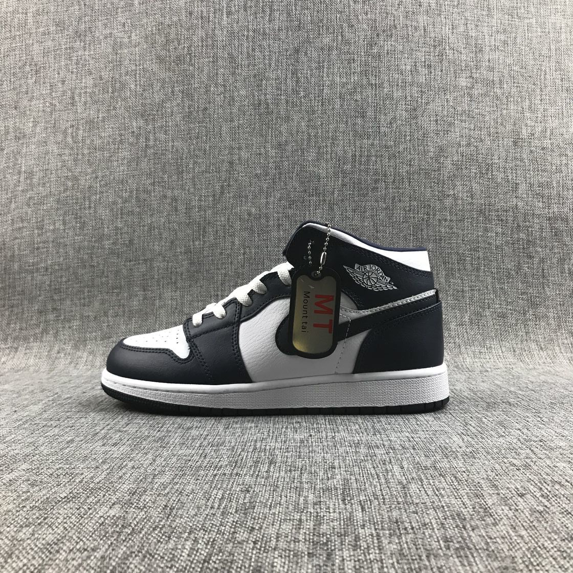 Jordan 1 Mid What The Obsidian Sneakers 554724-174
