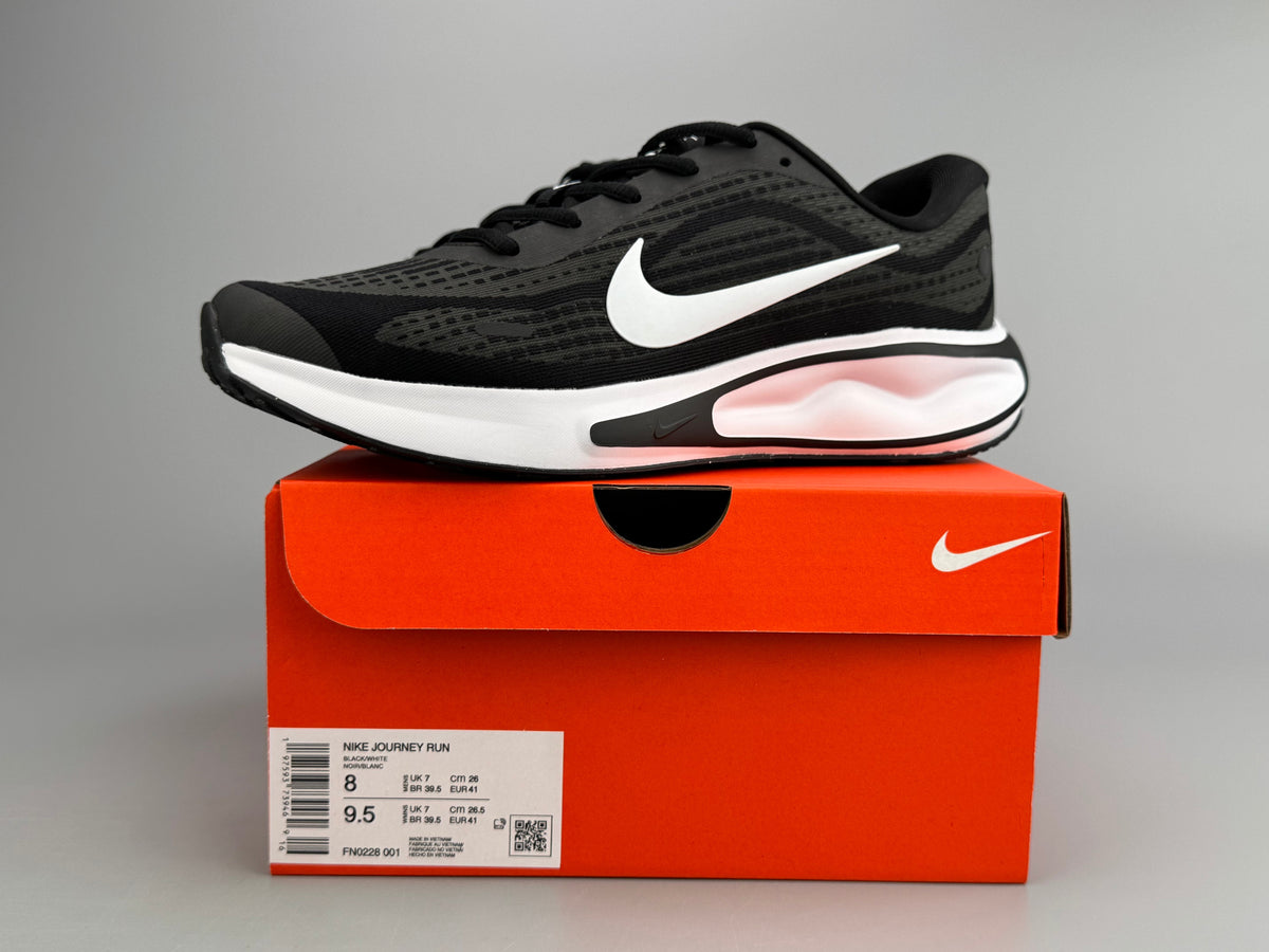Nike Journey Run Black and White Running Shoes FN0228-001