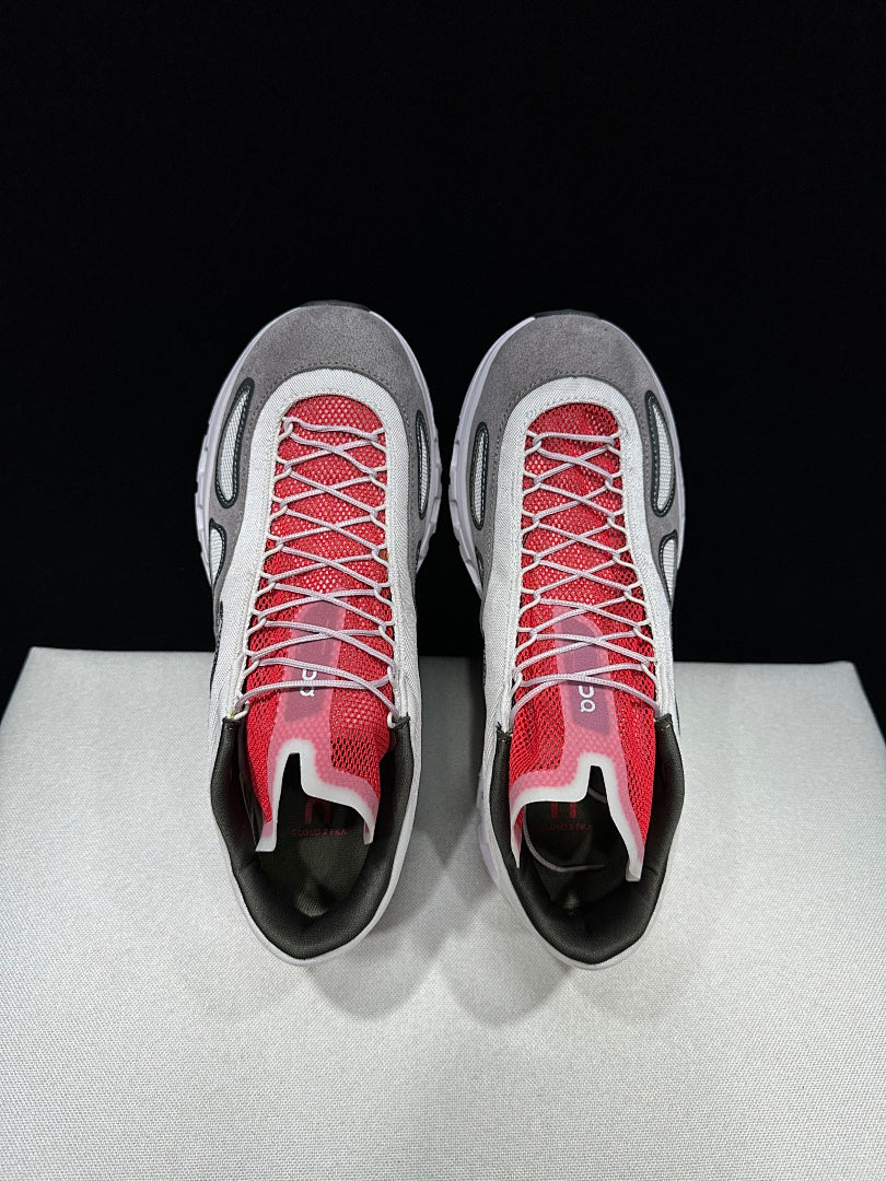 On Cloud X FKA Twigs Sneakers, Gray and Red