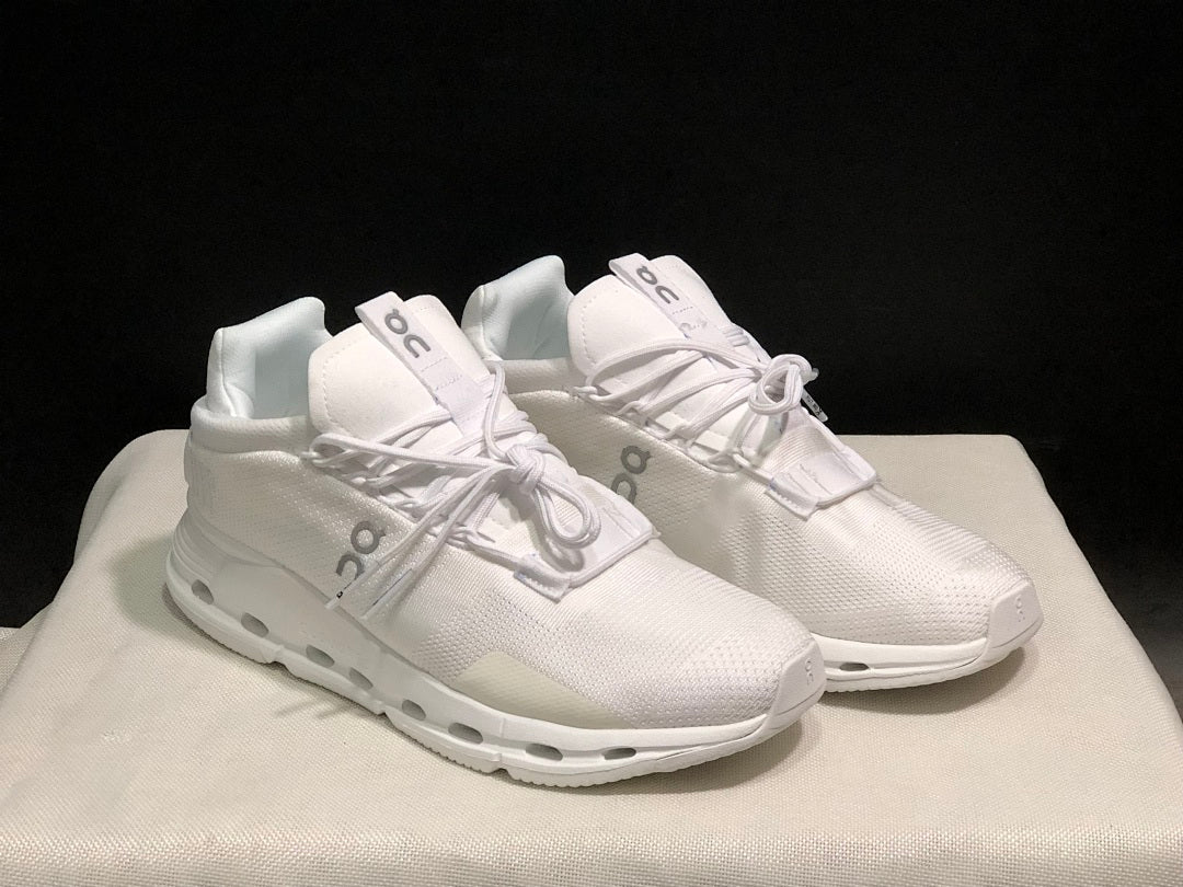 On Cloudnova 1 White Sneakers