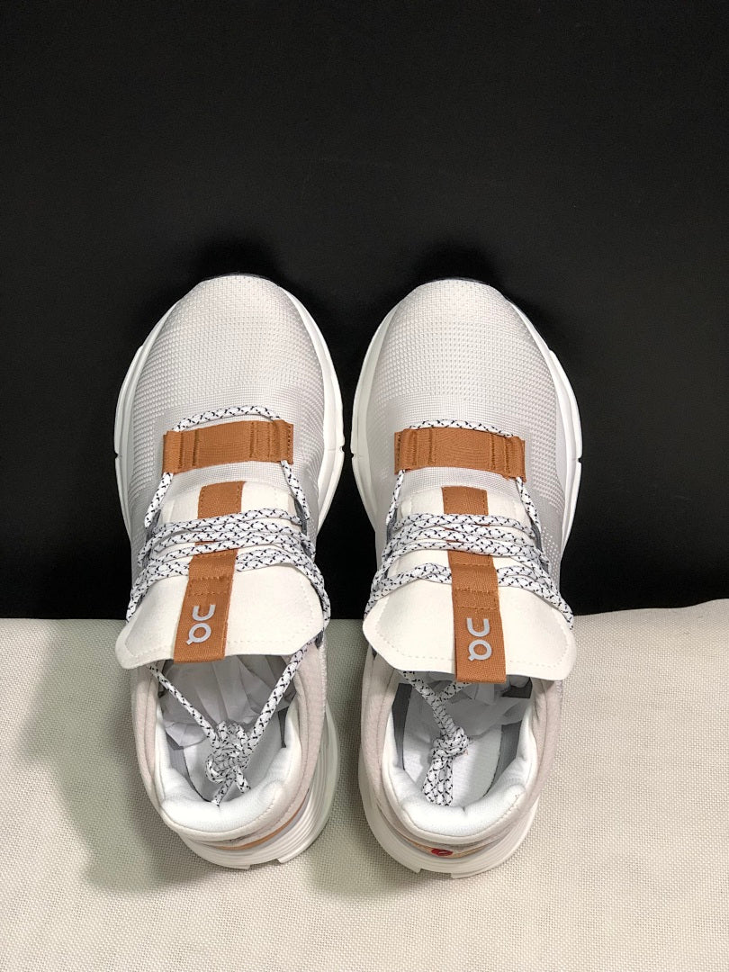 On Cloudnova 1 Sneakers in White Pearl